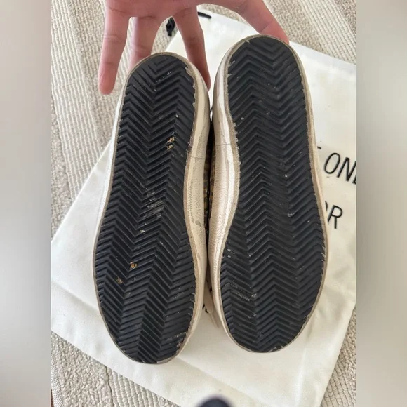 Golden Goose Zebra Stripe Sneakers with Black Star Superstars - Picture 2 of 7